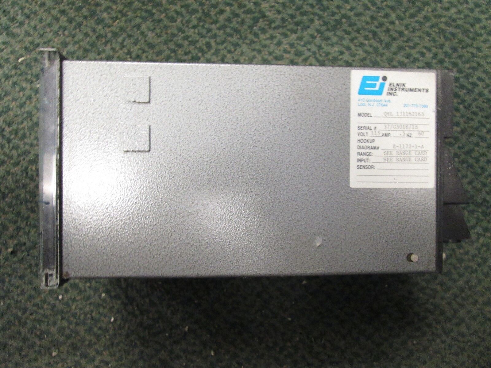 Elnik Instruments Meter QSL 131162163 115V .5A 60Hz Used