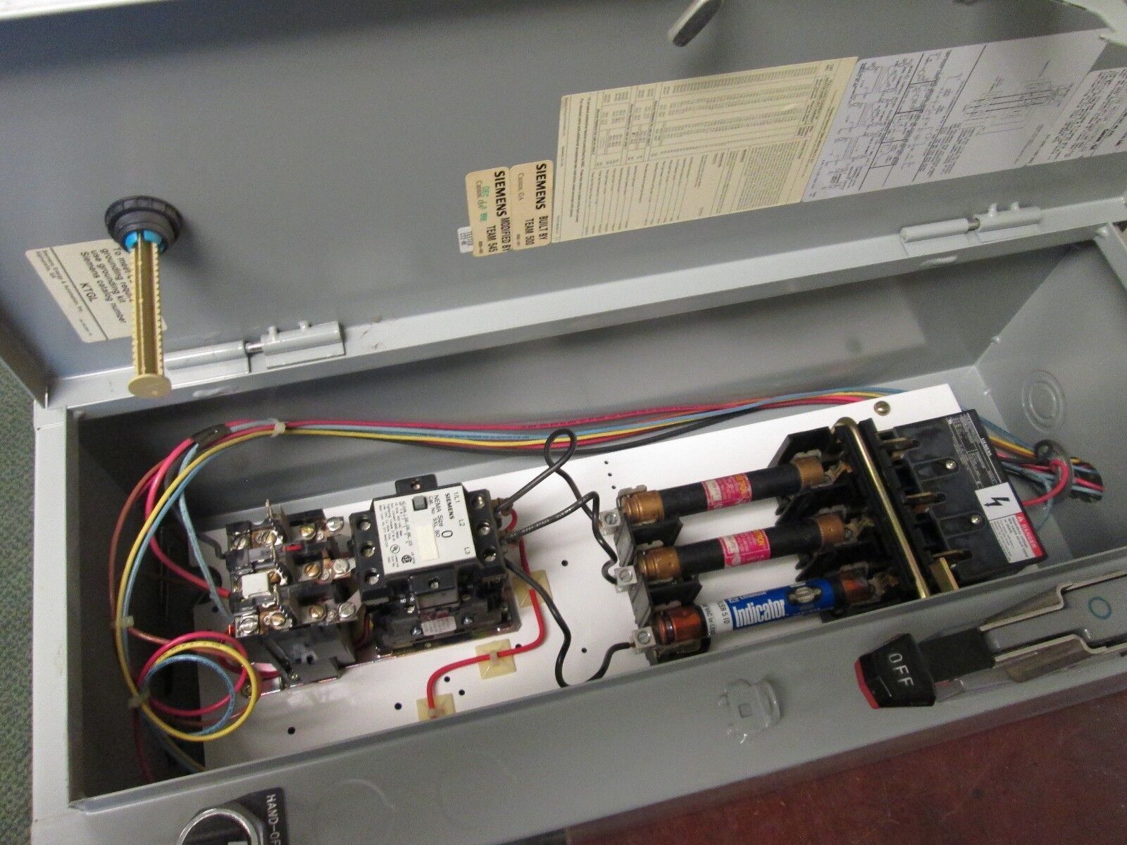 Siemens Fusible Combination SXL BO Size 0 24V Coil 18A 600V Used