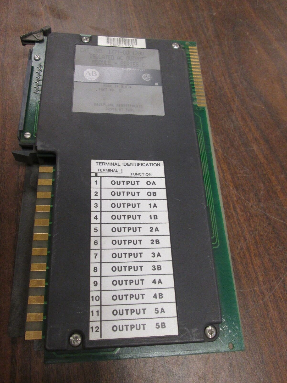 Allen-Bradley Isolated AC Output 1771-OD Used