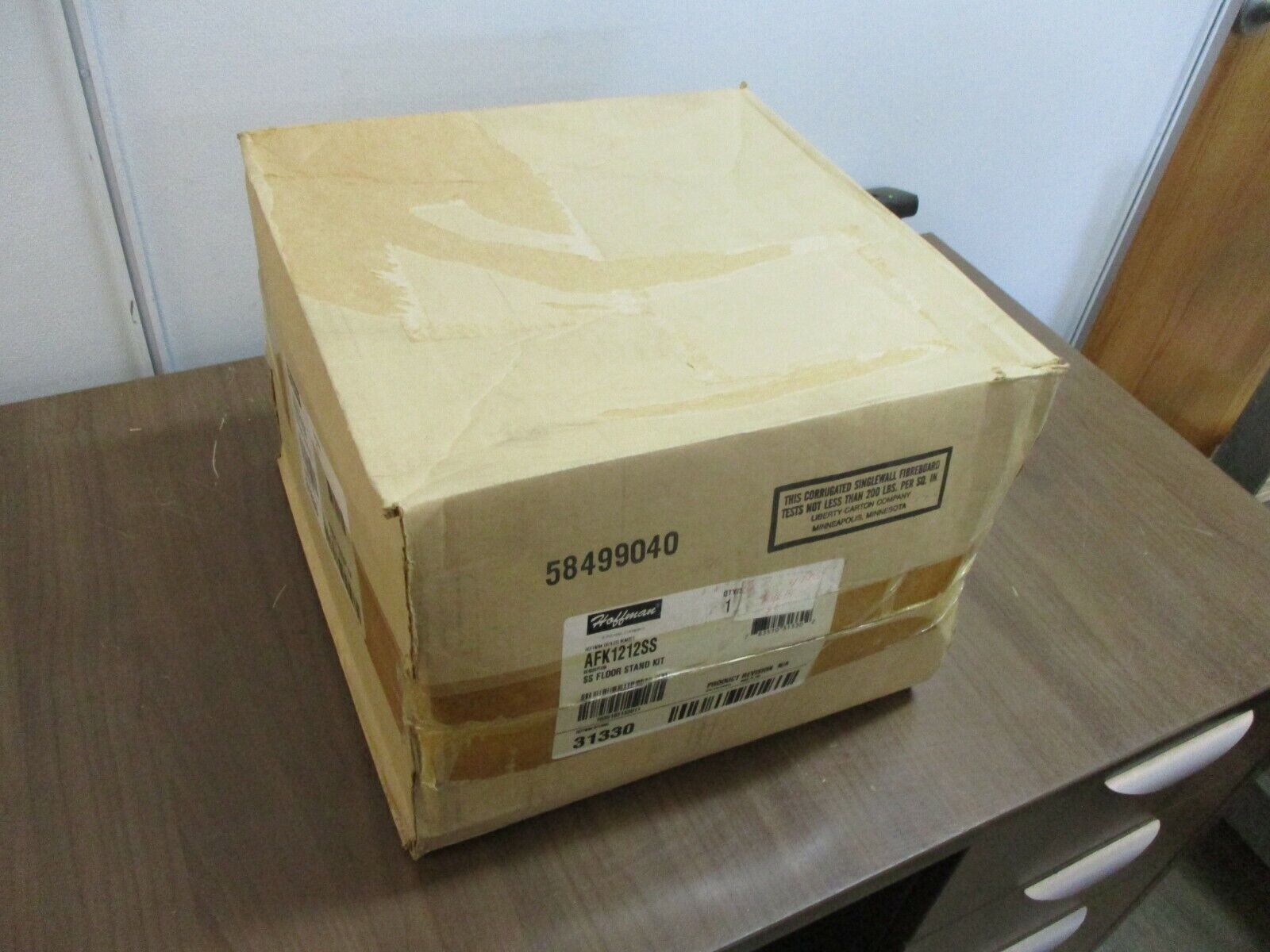 Hoffman Stainless Steel Floor Stand Kit AFK1212SS Size: 12x12" New Surplus