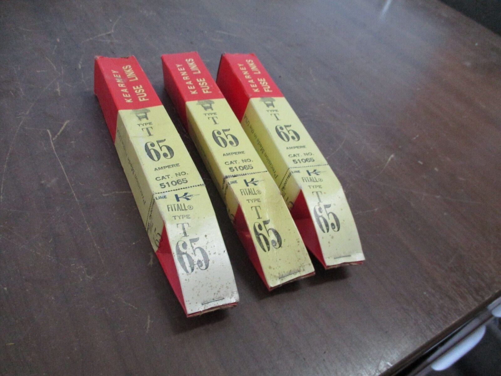 Kearny Type T Fuse Link 51065 65A *Lot of 3* New Surplus