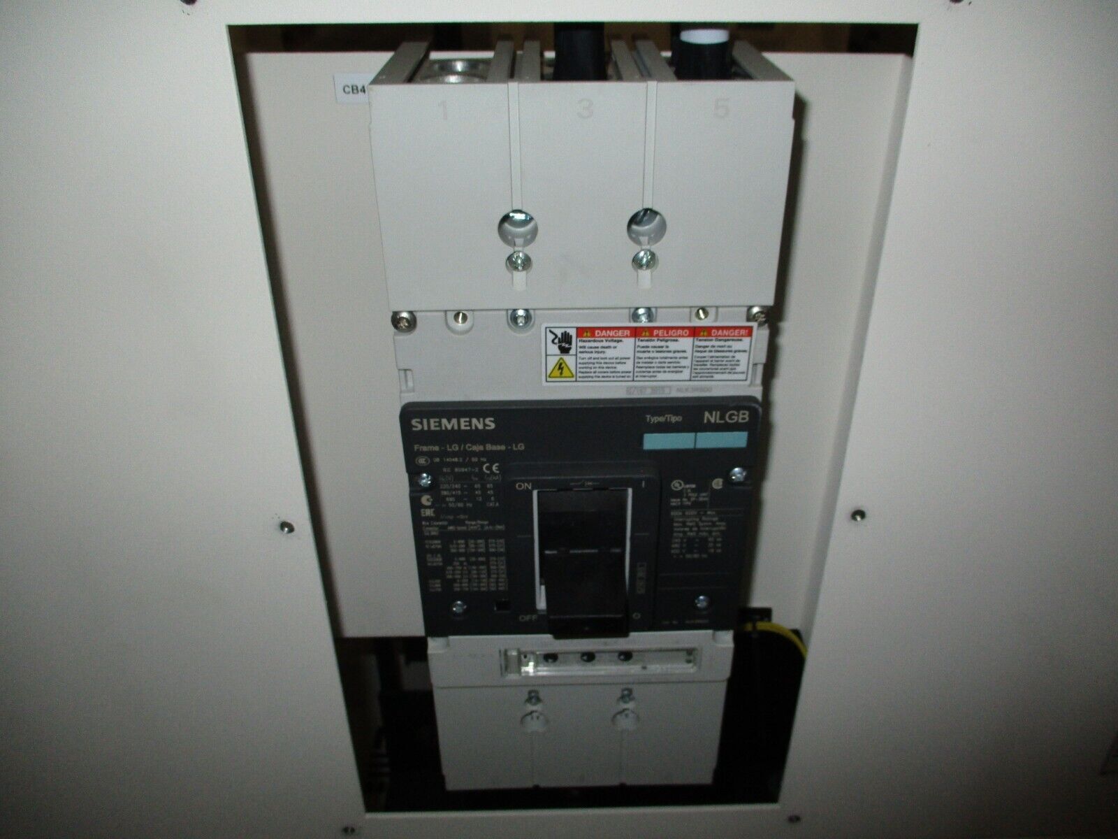 Spang Transformer w/ Breaker Disconnect L19139 52kVA 1Ph Pri: 480V Sec: 111/222V