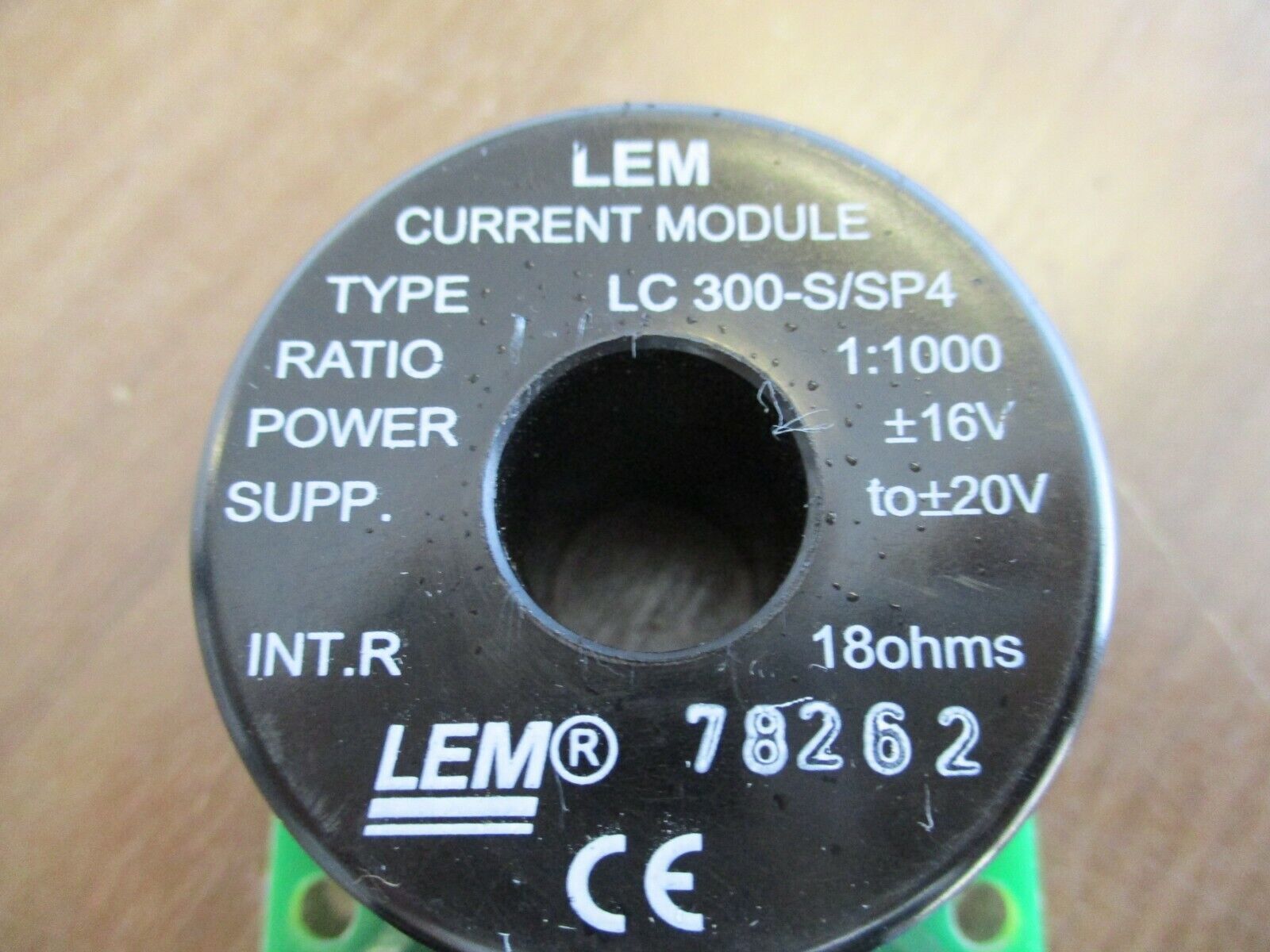 LEM Current Module LC 300-S/SP4 Ratio 1:1000 16-20V Used