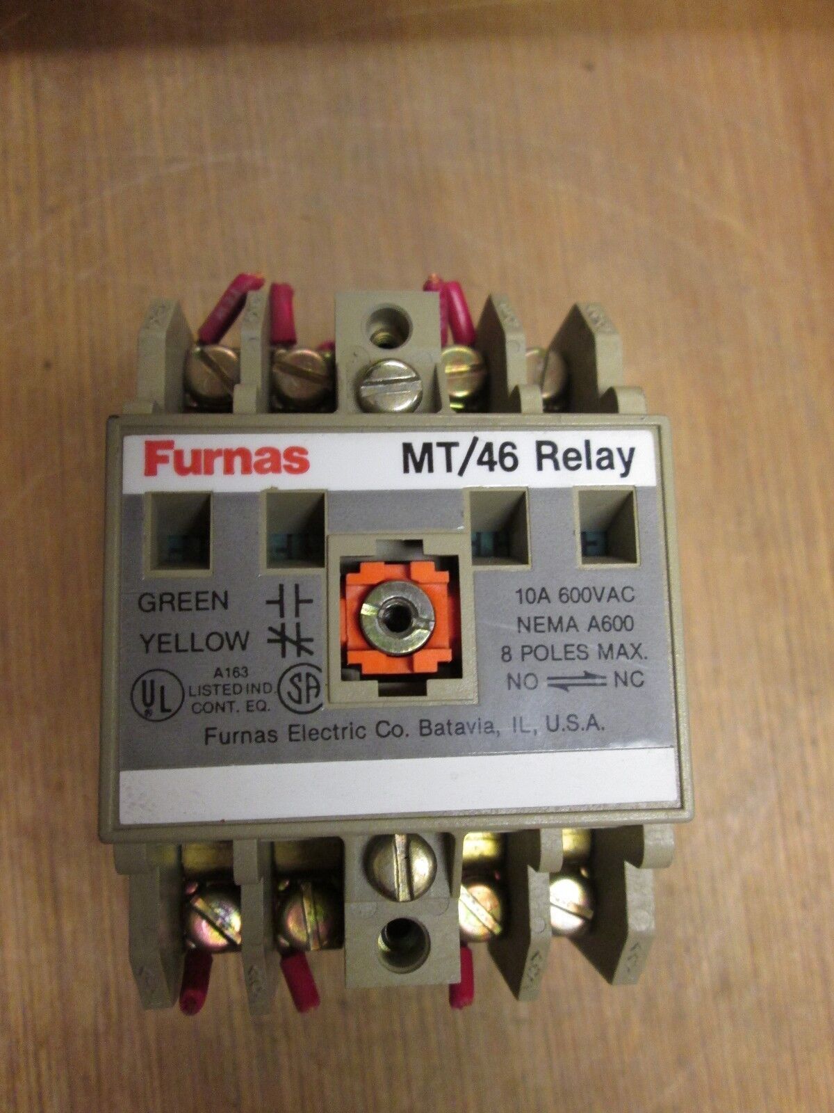 Furnas Control Relay 46MT40F 10A 600V 120V coilFurnas Control Relay Used