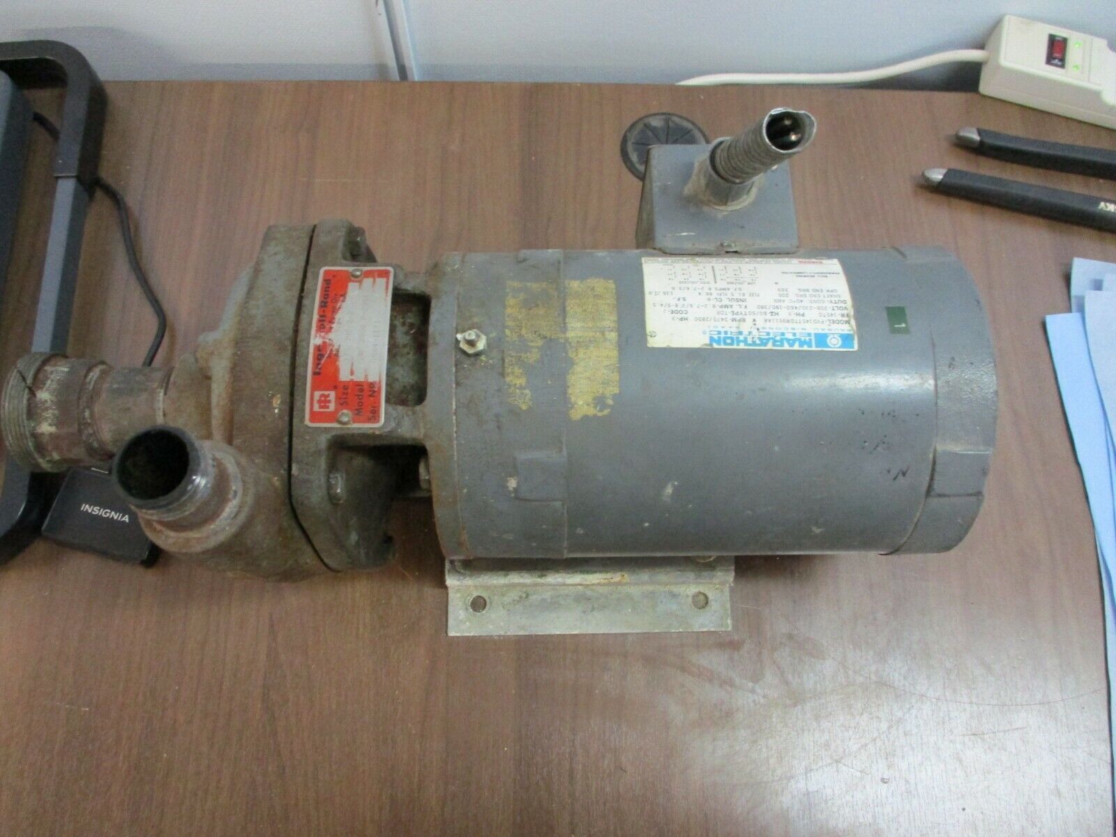Ingersoll-Rand SMP 2000 Pump P-296A Size: 1x5 3HP-2-B 3HP 3475 RPM 208-230/406V