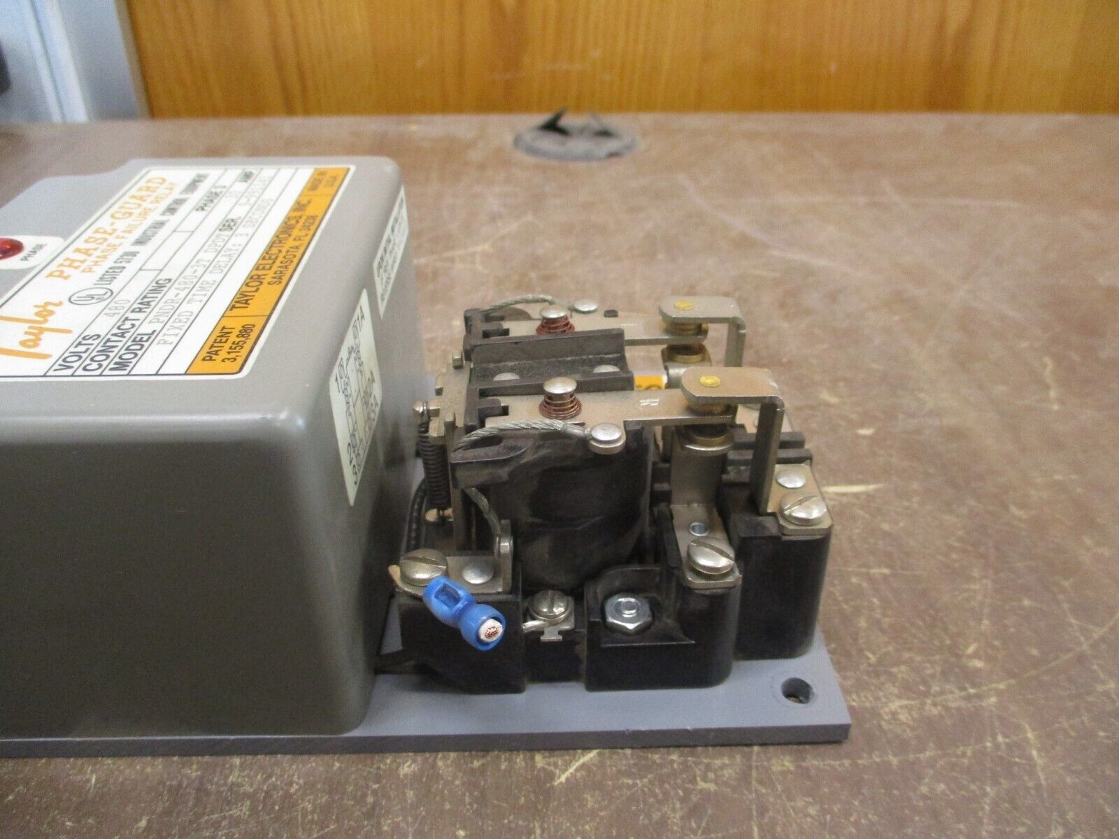 Taylor Phase-Guard Phase Failure Relay PNDR-480-3T DPDT 480V 30A 3Ph Used