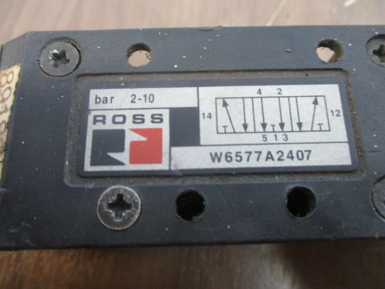 Ross Solenoid Valve W6577A2407 2-10 Bar Used