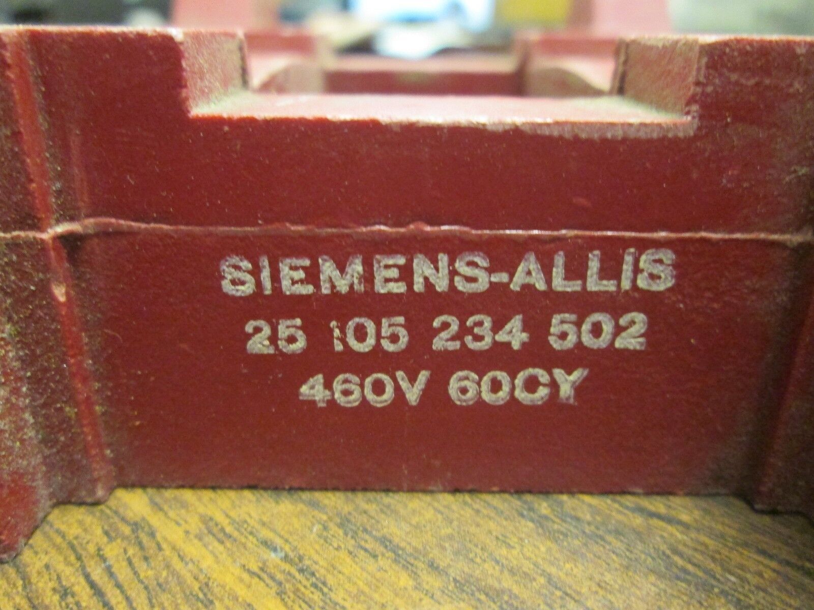 Siemens-Allis Magnetic Coil 25 105 234 502 460V@60Hz Used