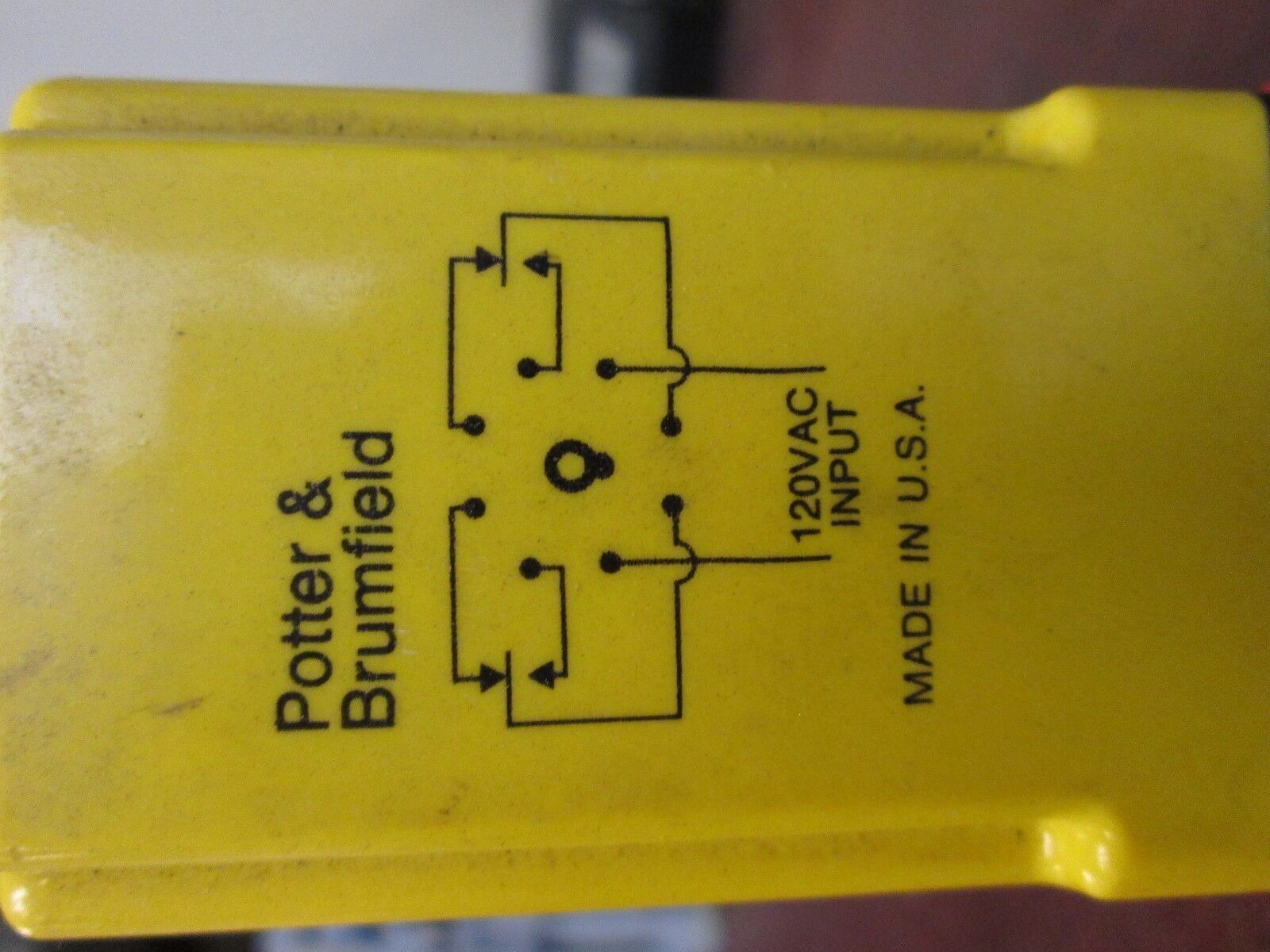 Potter & Brumfield Time Delay Relay w/ Base CDA-38-70012 Fixed 1sec Used