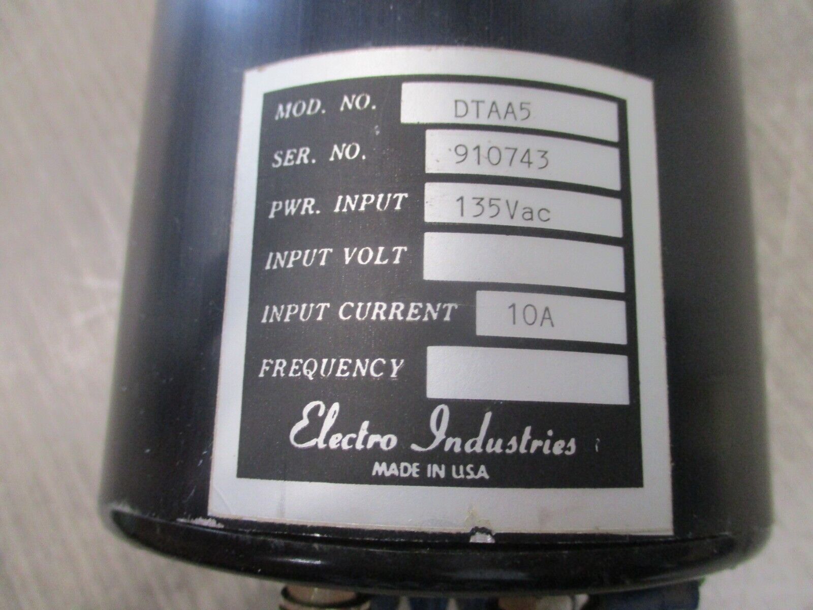 Electro Industries Panel Meter DTAA5 135VAC Used