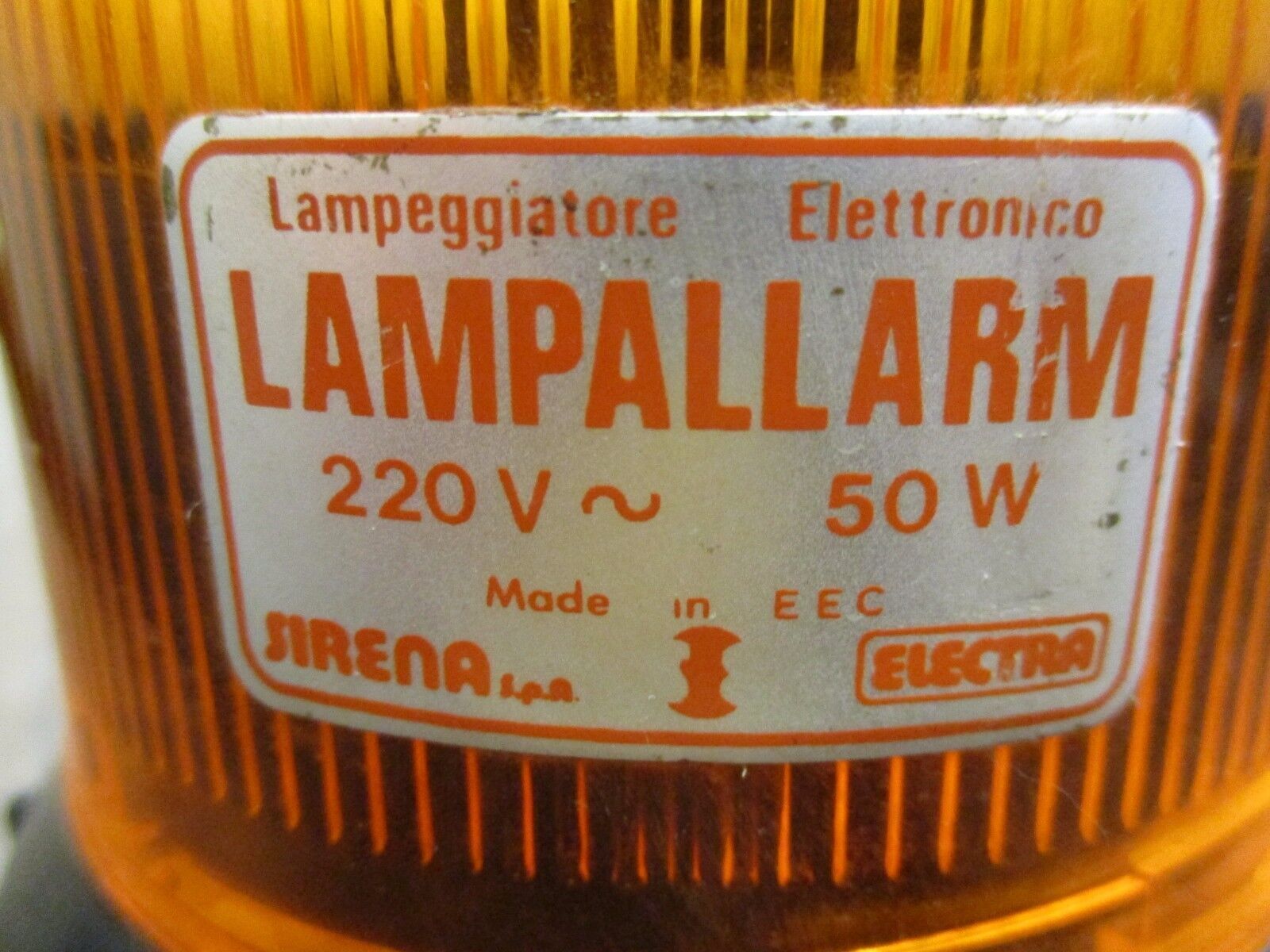 Sirena Lampallarm Lamp 220V 50W Used