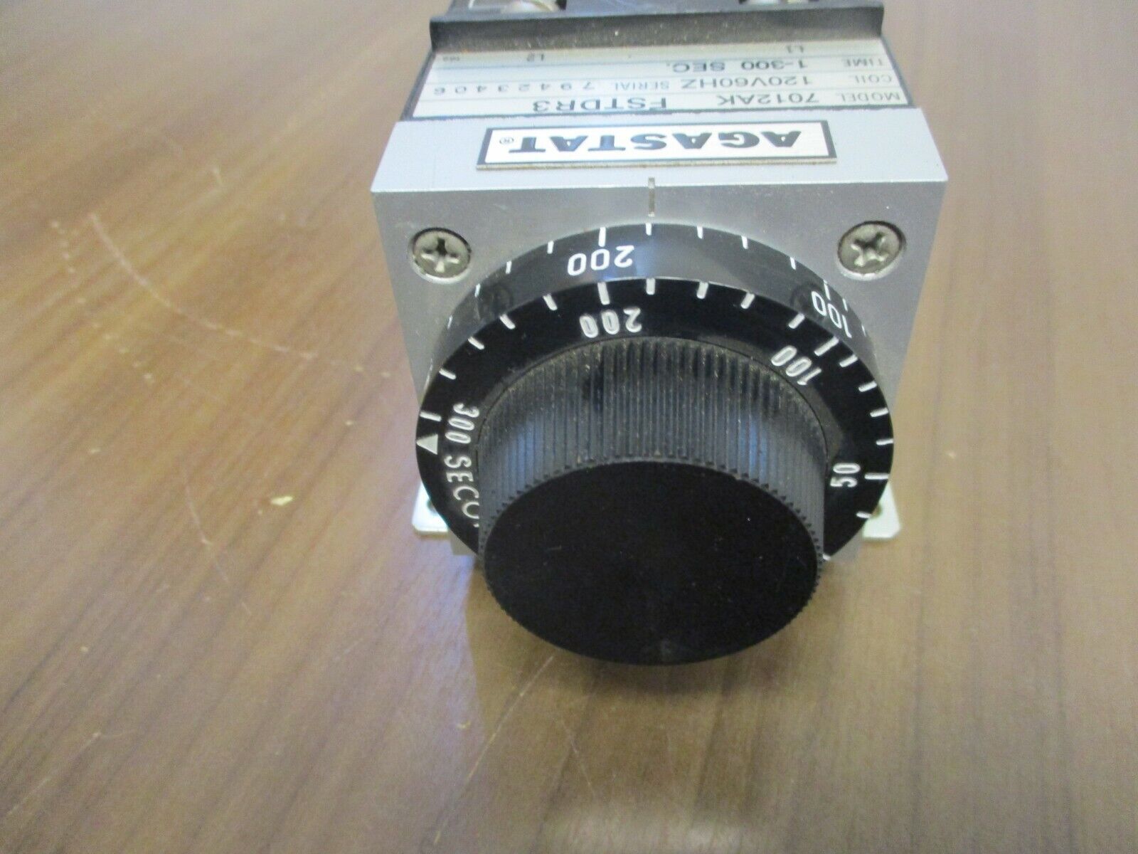 Agastat Timer 7012AK Range: 1-300 sec 120V Coil 60Hz Used
