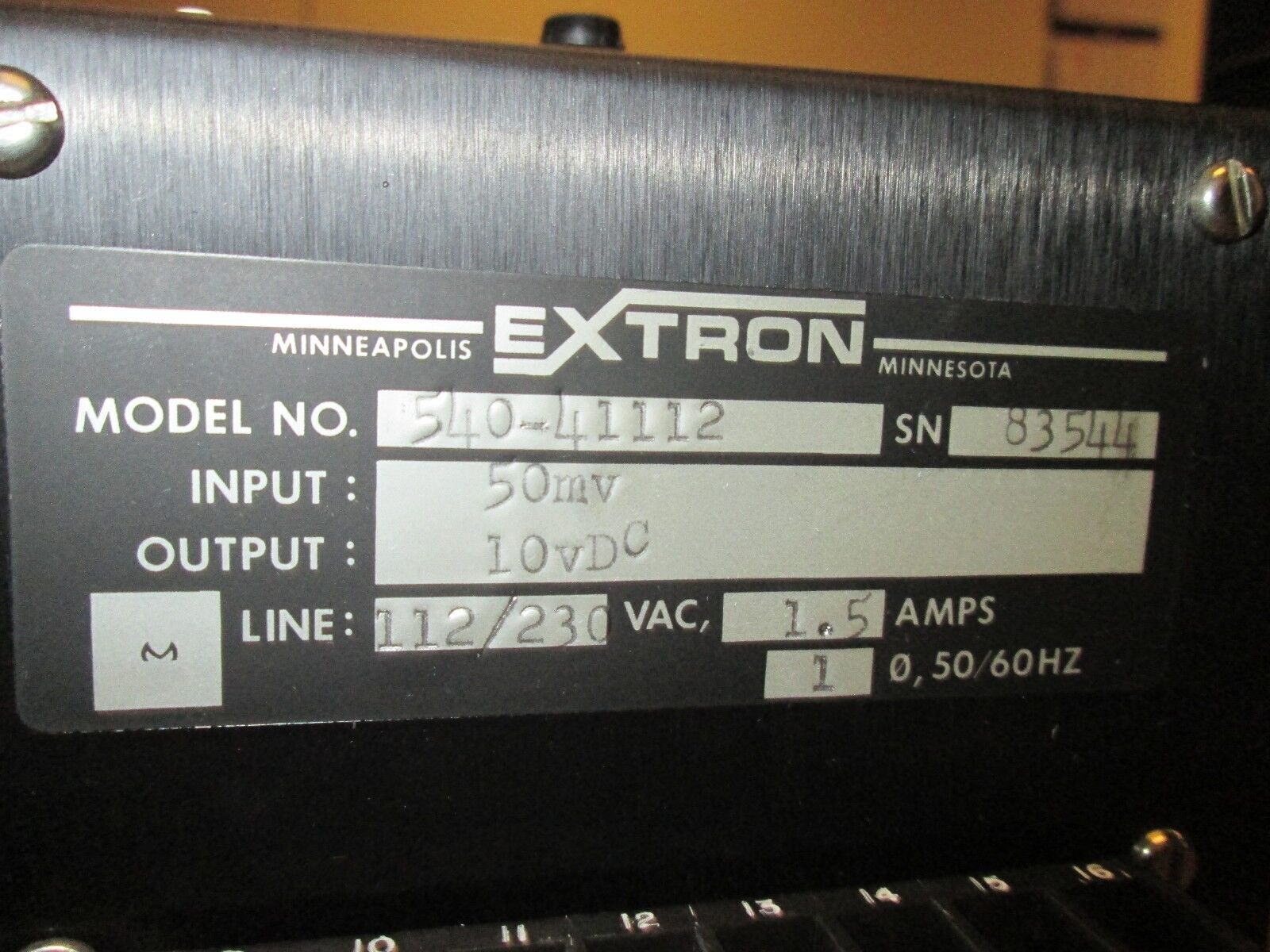 Extron Model 540 Current / Voltage Sensitive Relay 540-41112 Used