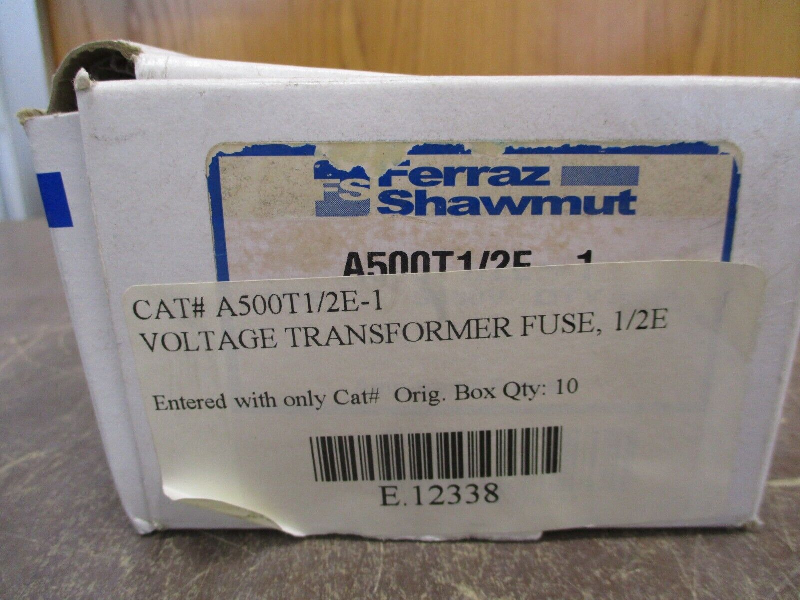 Ferraz Shawmut PT Fuse A500T1/2E-1 1/2E 5000V *Box of 10* New Surplus