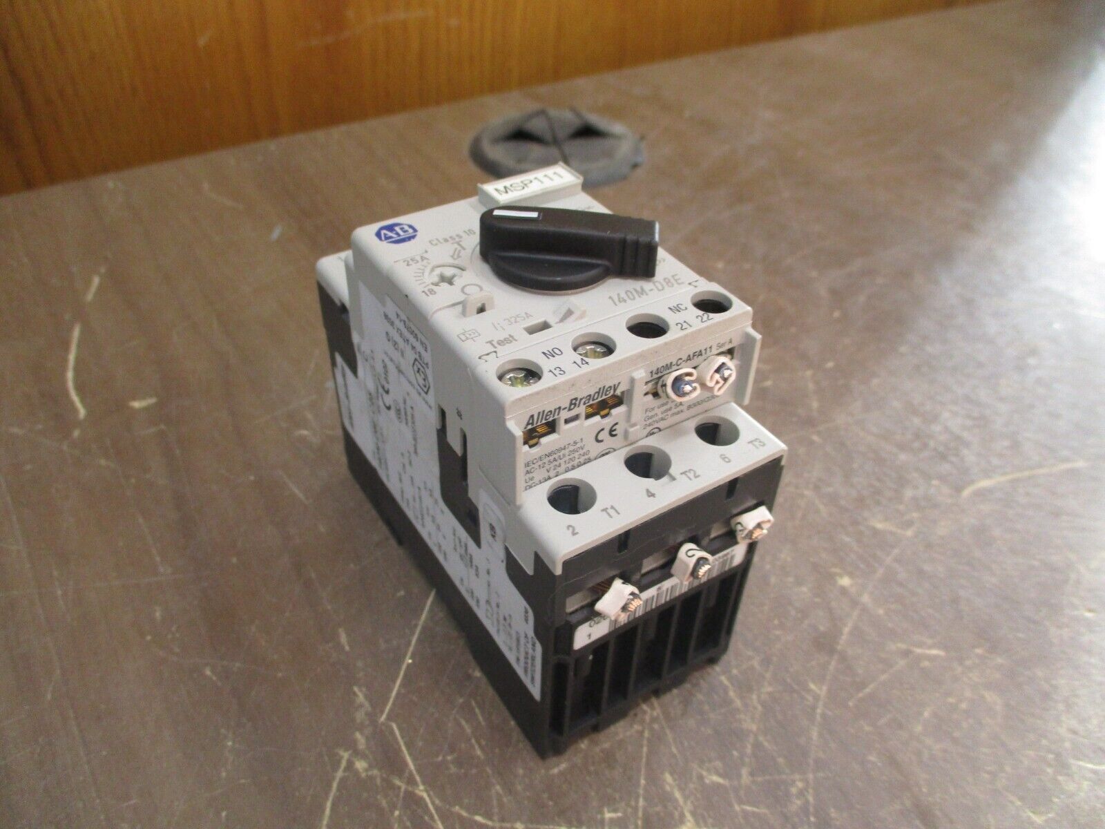 Allen-Bradley Manual Motor Protector 140M-D8E-C25 Ser. C Trip: 18-25A Used