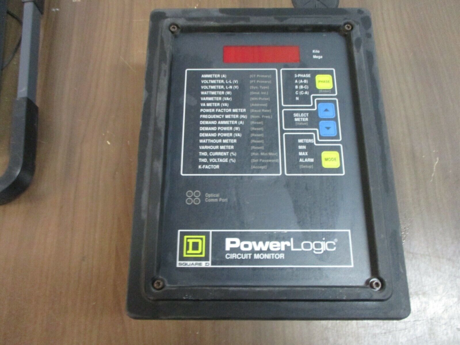 Square D PowerLogic Circuit Monitor 3020 CM-2250 w/ 3020 IOM-11 Module Used