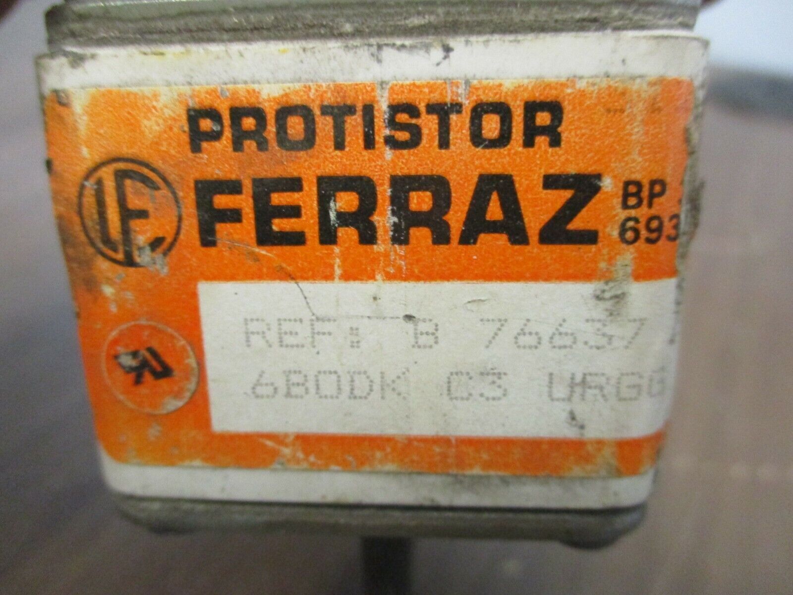 Ferraz Protistor Fuse 6BODK B3 URGG 31ESP 160 D110 160A 600V Used