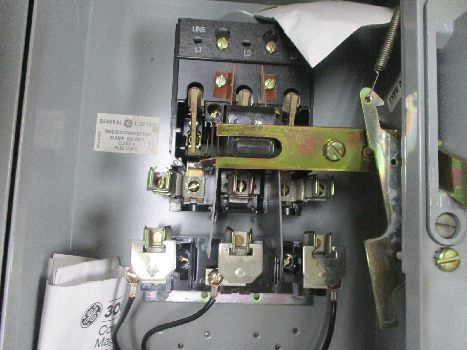 GE Fusible Size 1 Combination CR308C1822PAATNB 120V Coil 27A 600V New Surplus