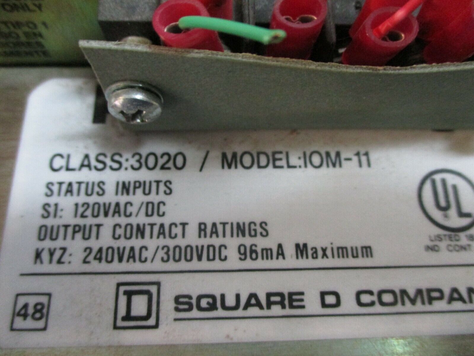 Square D PowerLogic Circuit Monitor 3020 CM-2350 w/ 3020 IOM-11 Module, Used