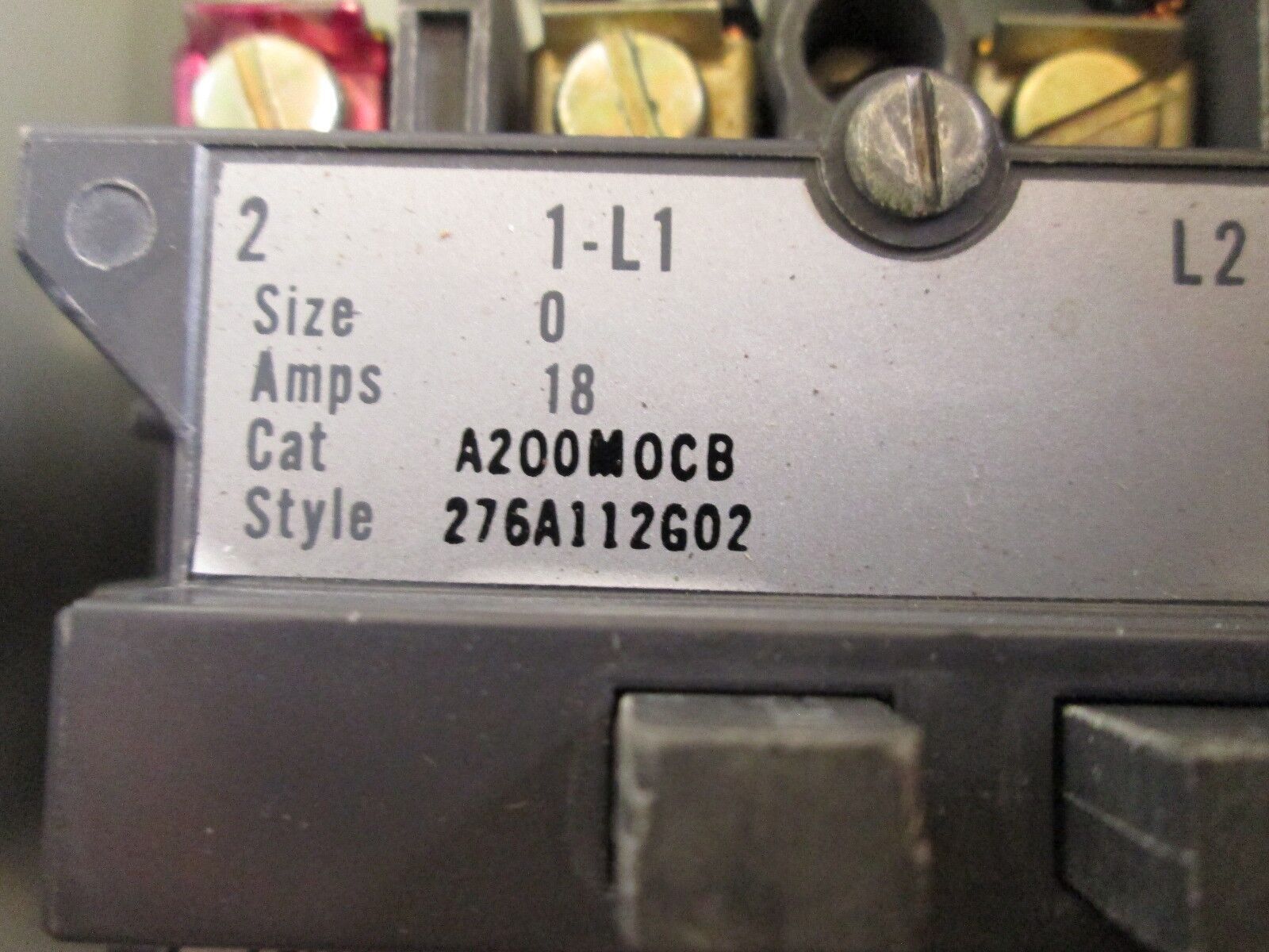 Westinghouse Circuit Breaker Combination A206SOBAB Size 0 15A 3Ph 208/220V Coil