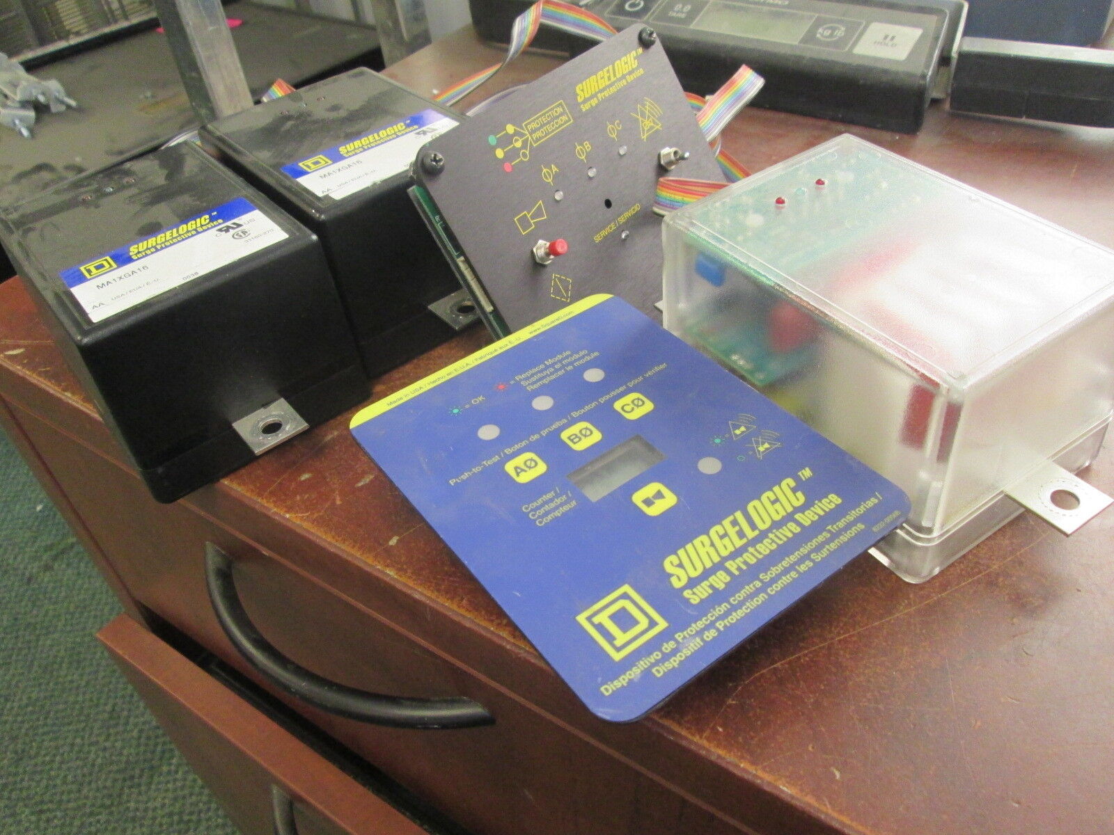Square D Surge Suppression System MA1XGA16 W/Control Panel Used