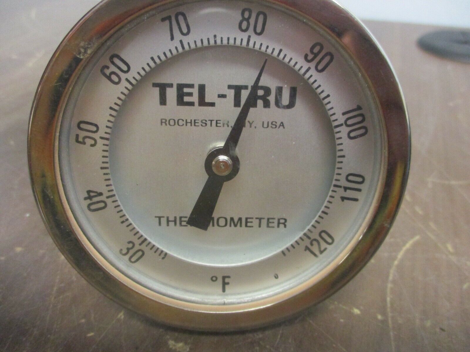 Tel-Tru Thermometer Range: 30-120°F Used