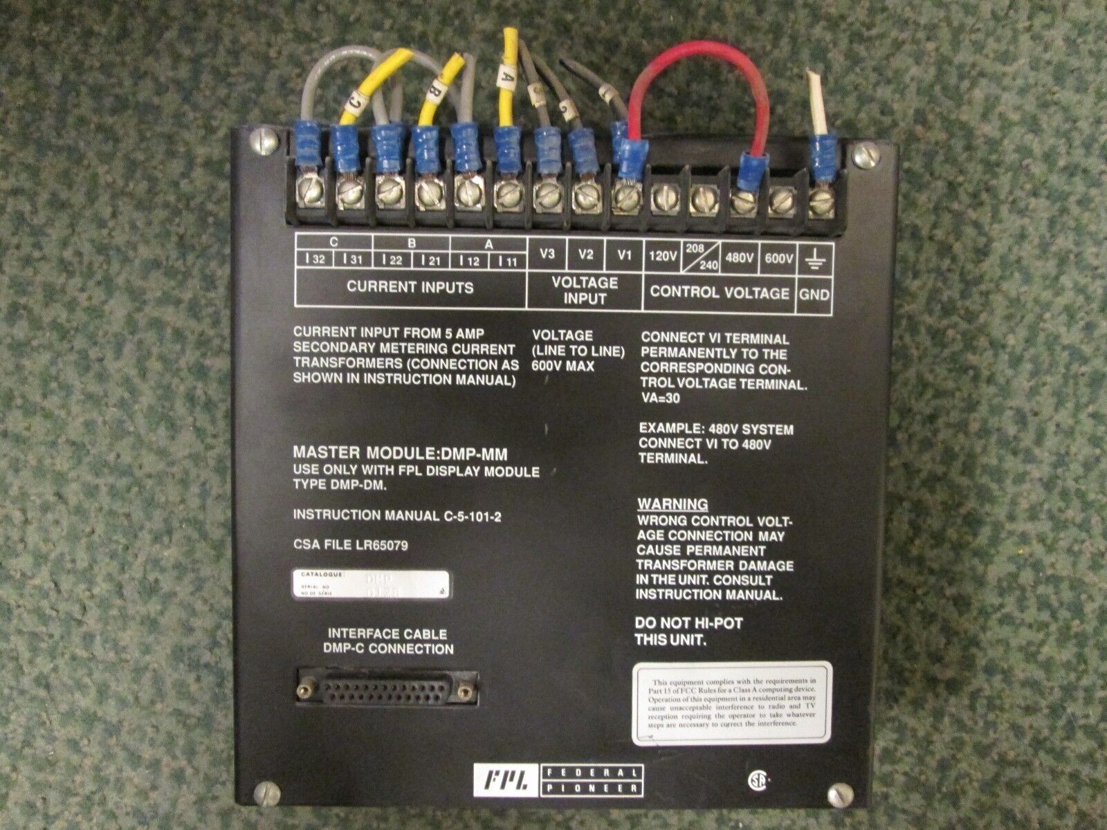 FPL Federal Pioneer Master Module DMP-MM Used