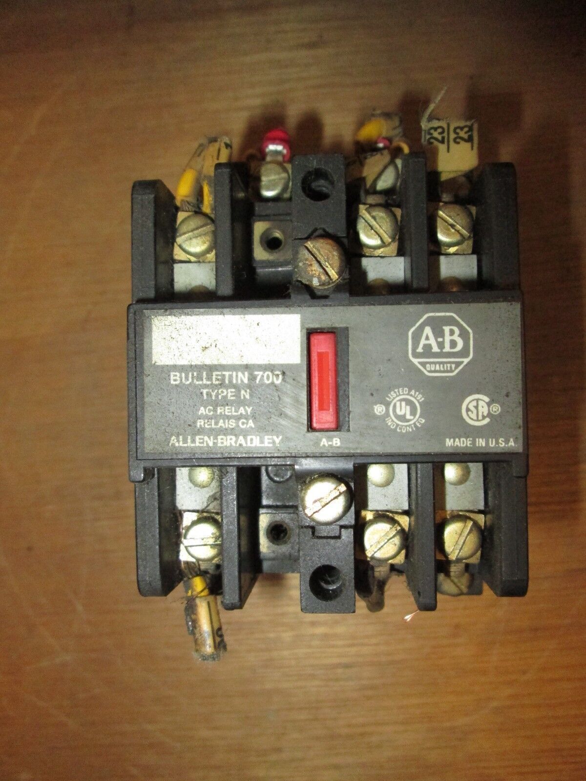 Allen-Bradley Relay 700-N000A1 120V Coil Used