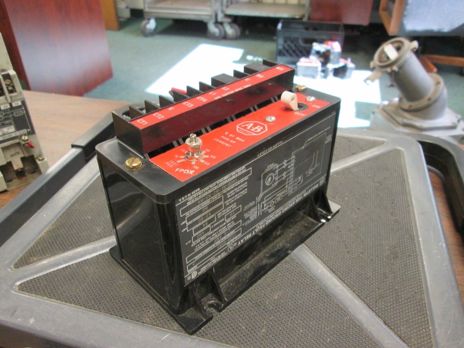 Allen-Bradley 1409 ARCing Ground Fault Relay 1409-BOBD 1-6A Range Class 2 Used