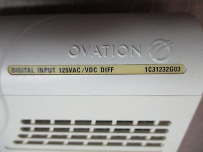Emerson Ovation Digital Input Module 1C31232G03 125VAC/VDC Diff Used