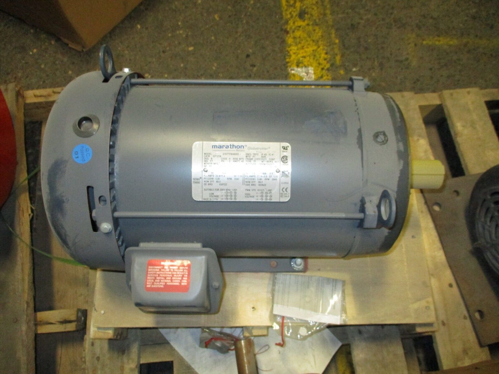 Marathon Motor 215TTFBA6003 10HP 3600RPM 230/460V 22.8/11.4A 60Hz 3Ph