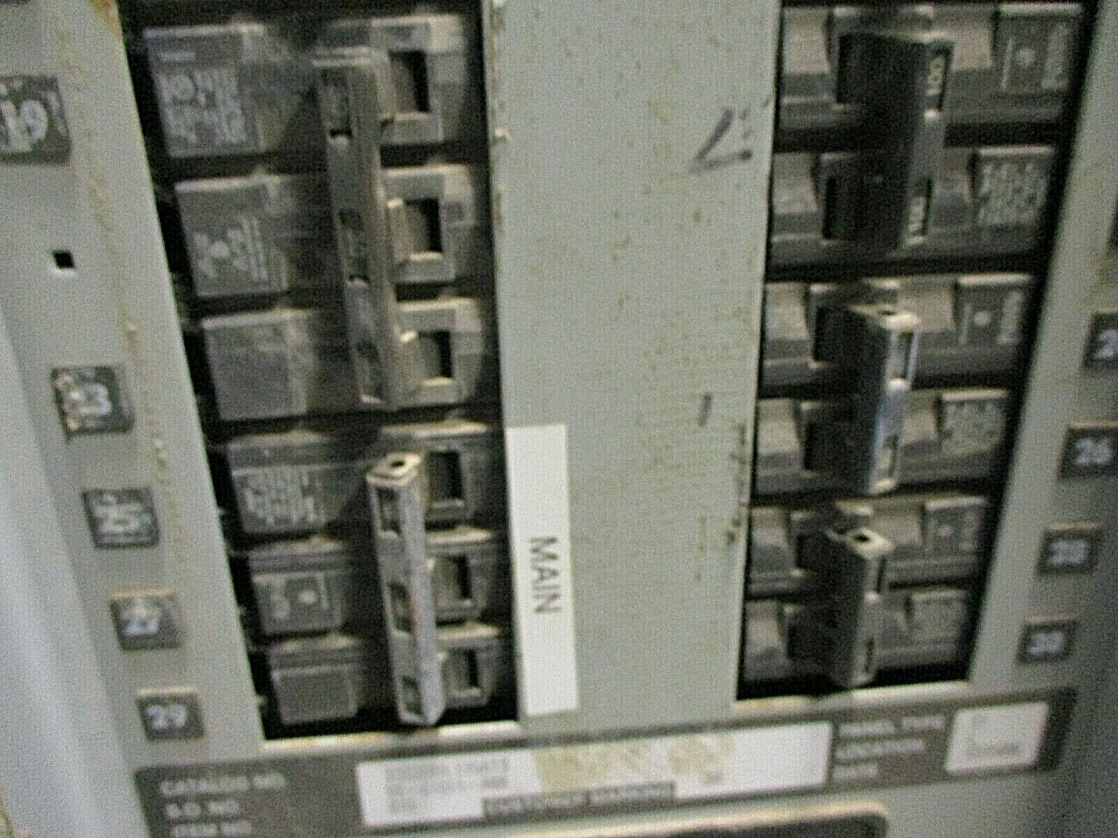 Siemens Main Lug Breaker Panel S1C30ML125ATS 250A Max 208Y/120 3Ph 4W Used