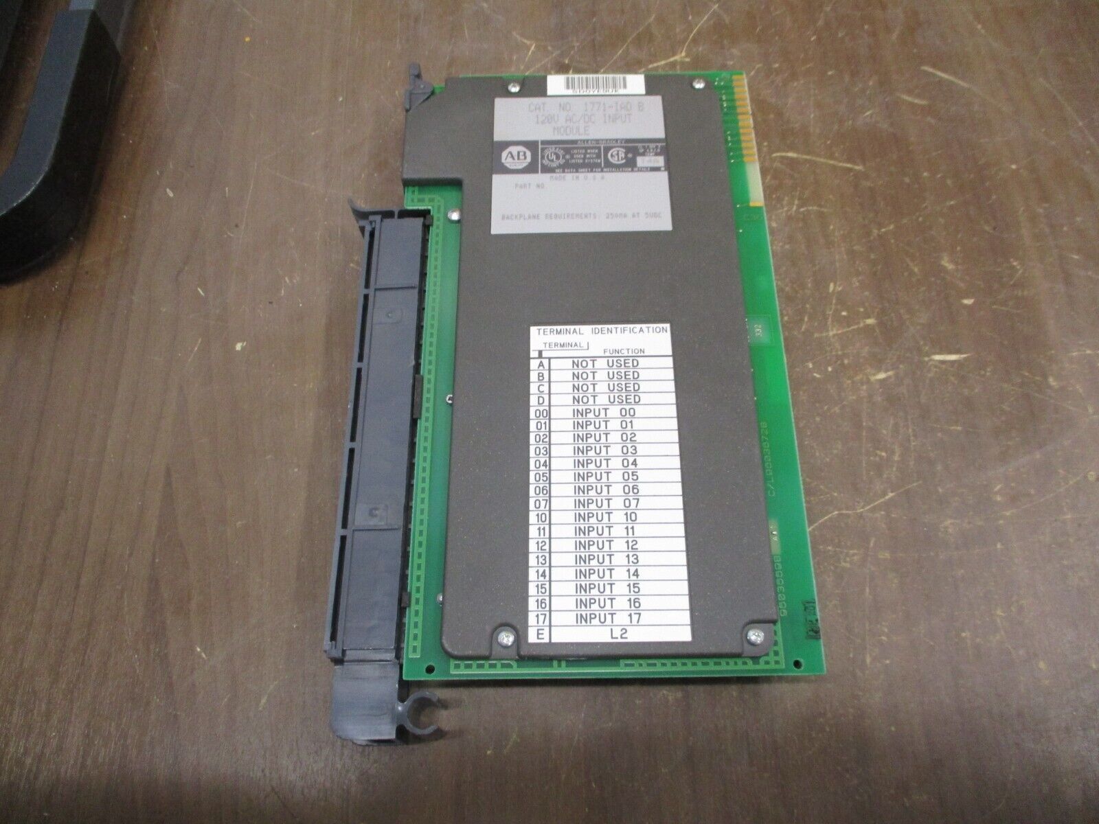 Allen-Bradley AC/DC Input Module 1771-IAD B 120V Used