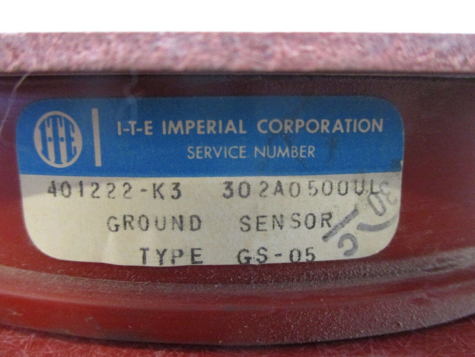 ITE Type GS-05 Ground Sensor 302A0500UL Used