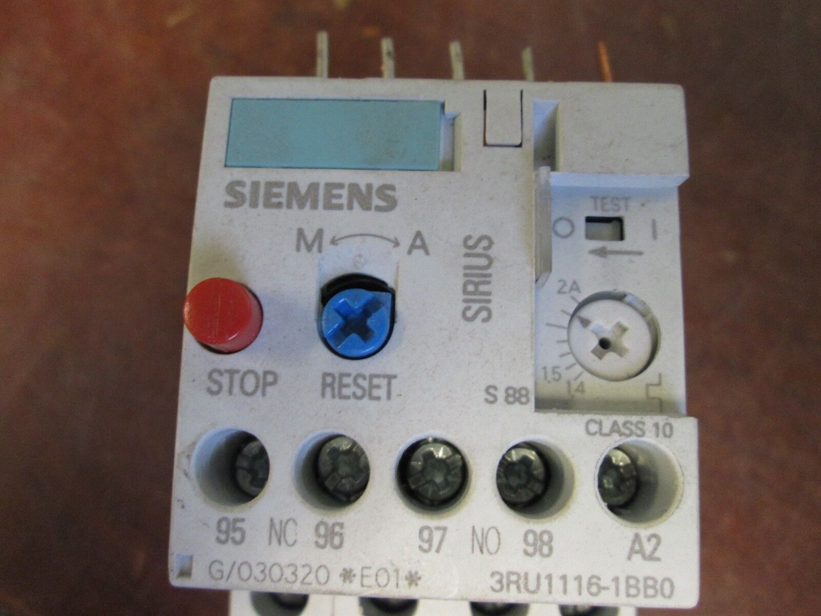 Siemens Solid State Overload Relay 3RU1116-1BB0 Range: 1.4-2A Used
