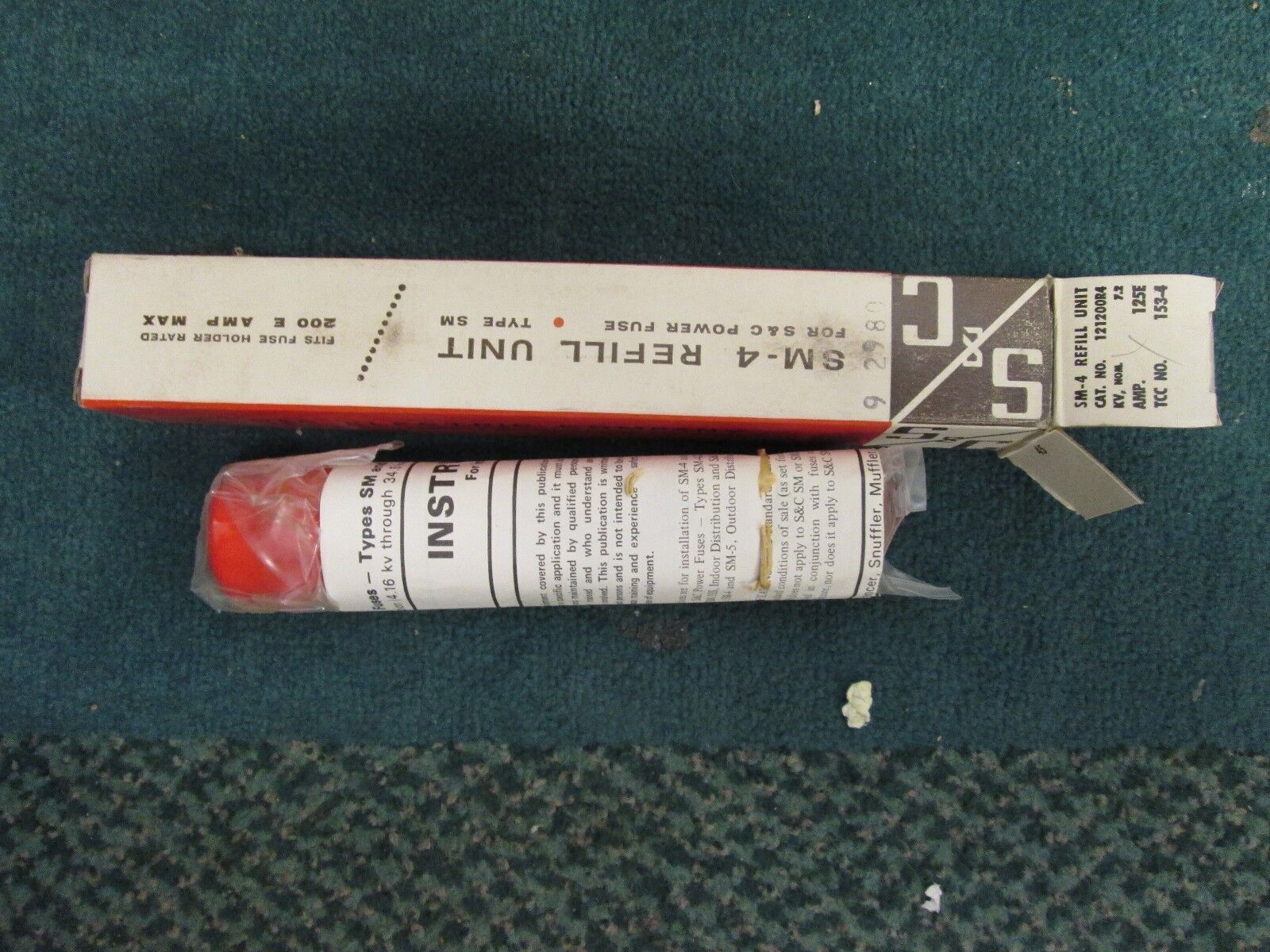 S&C SM-4 Refill Unit 121200R4 7.2KV 125E