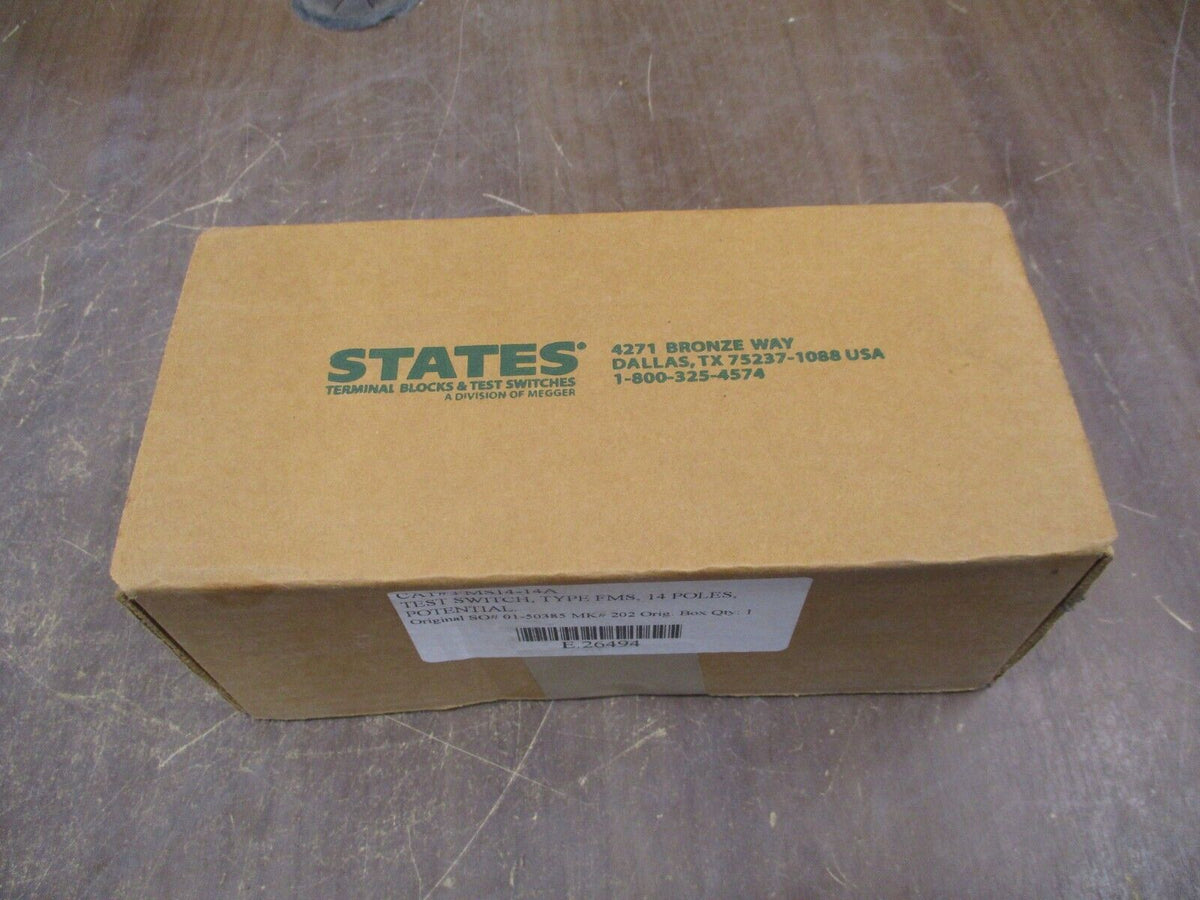 States Products Test Switch FMS14-14A New Surplus