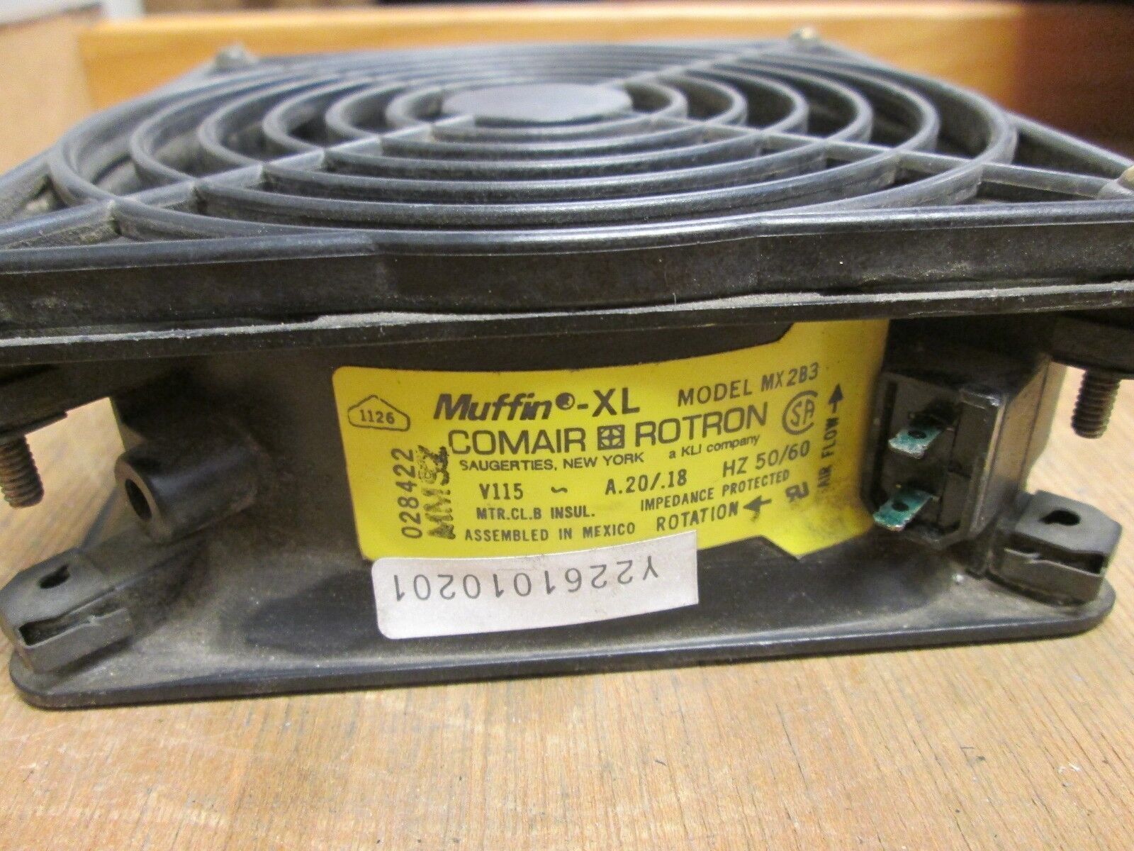 Comair Rotron Muffin-XL Fan MX2B3 115V 50/60Hz 0.20/0.18A Used