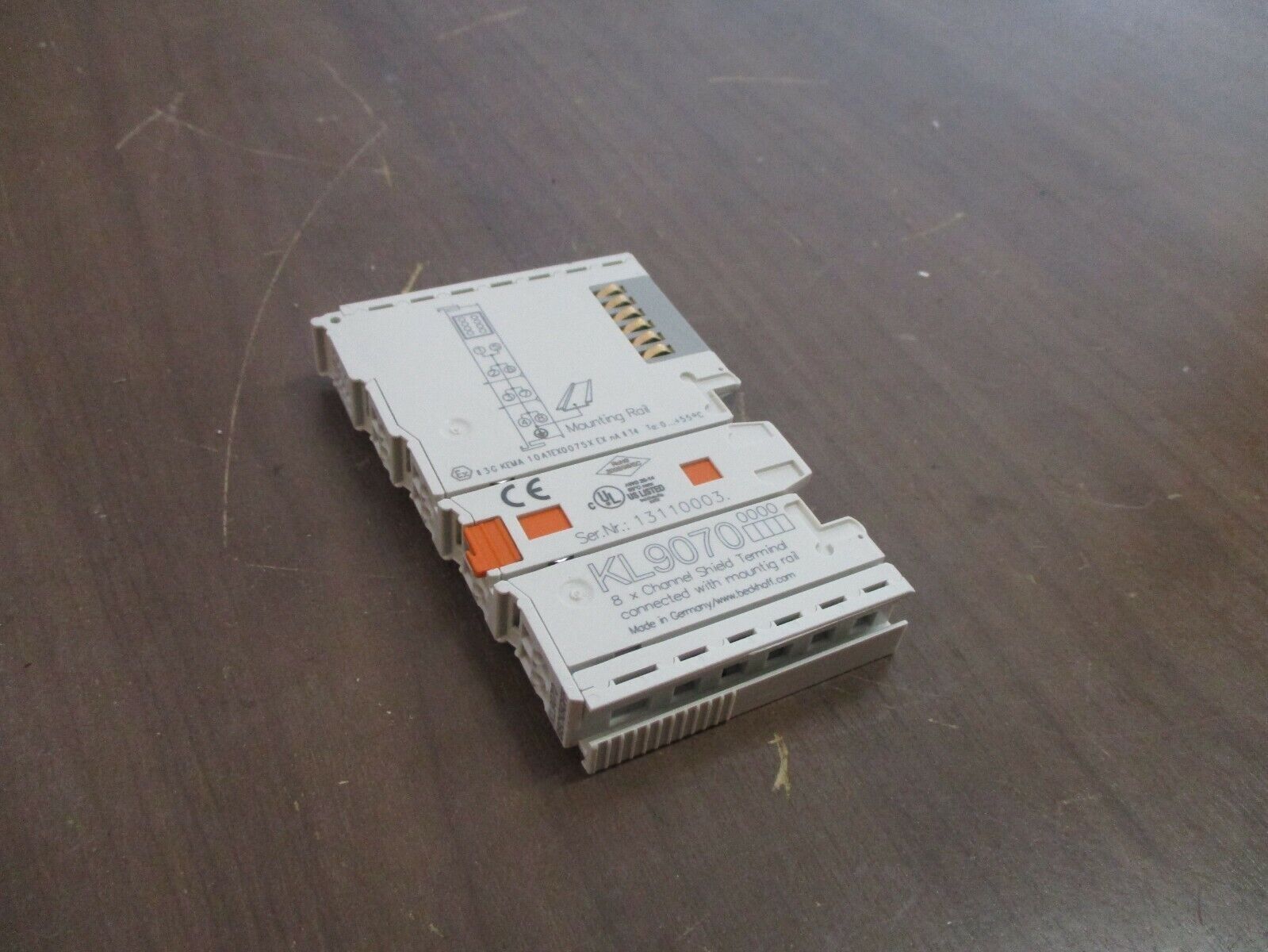 Beckhoff 8x Channel Shield Terminal KL9070 Used
