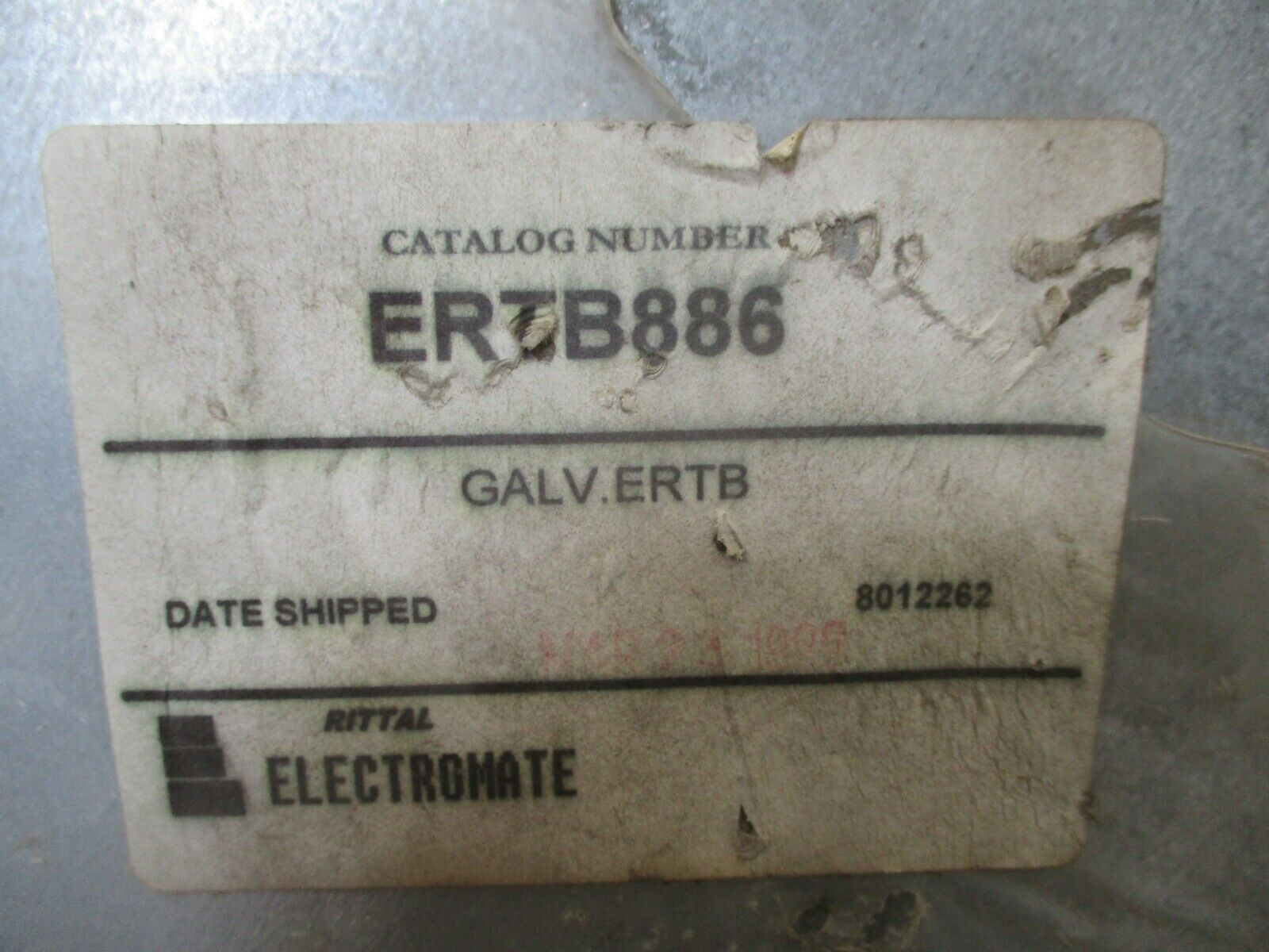 Rittal Electromate 3R Galvanized Steel Enclosure ERTB886 New Surplus