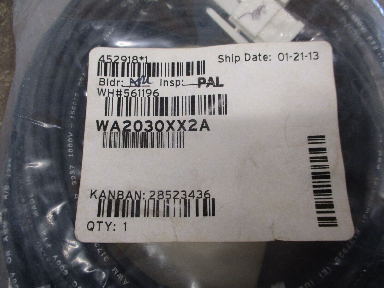 SEL Cable WA2030XX2A New Surplus