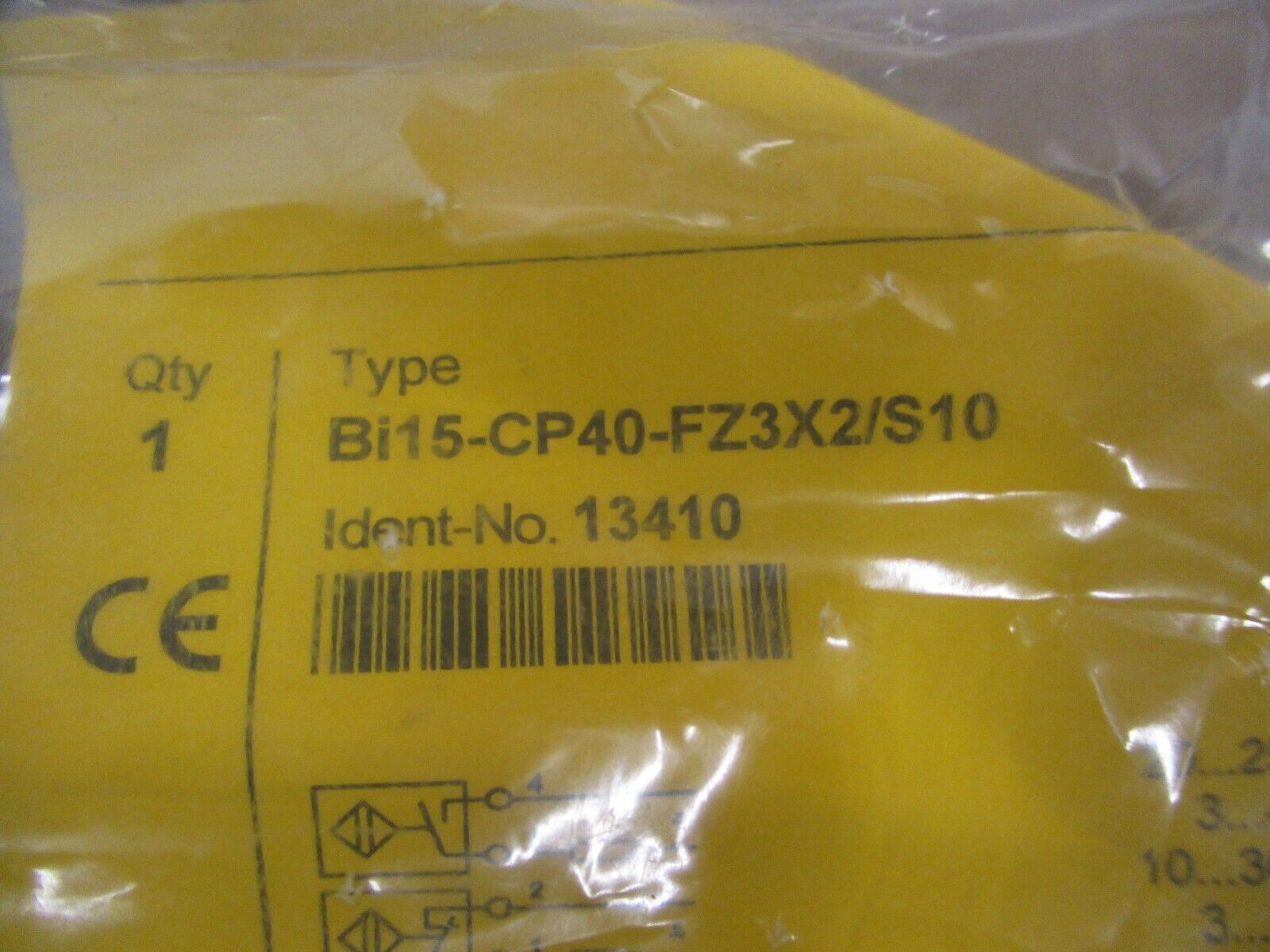 Turck Inductive Sensor 13410 Type Bi15-CP40-FZ3X2/S10 New Surplus