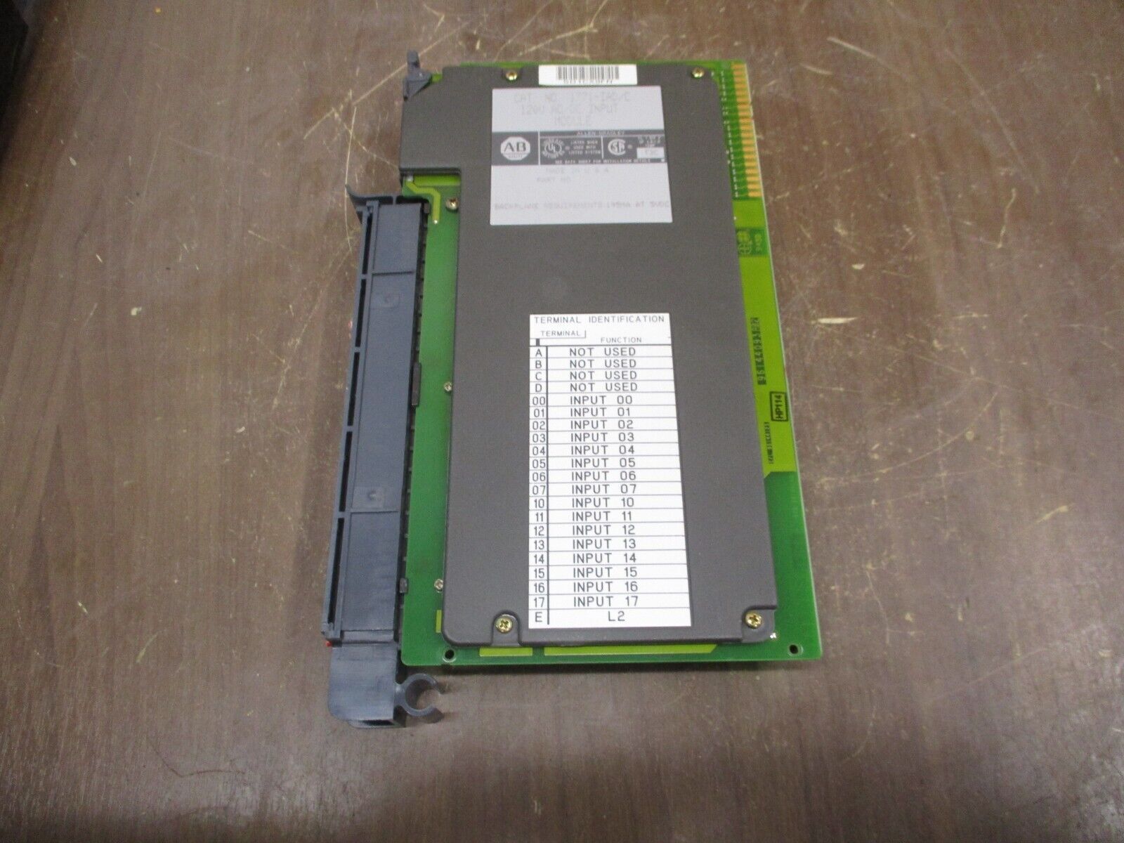 Allen-Bradley Input Module 1771-IAD Ser. C 120V AC/DC Used