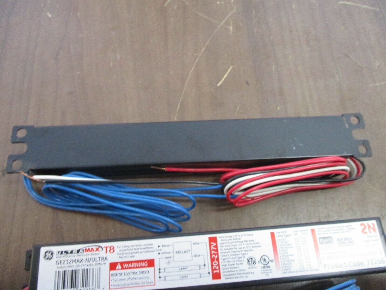 GE UltraMax T8 Electronic Ballast GE232MAX-N/ULTRA 120-277V 50/60Hz *No Box*