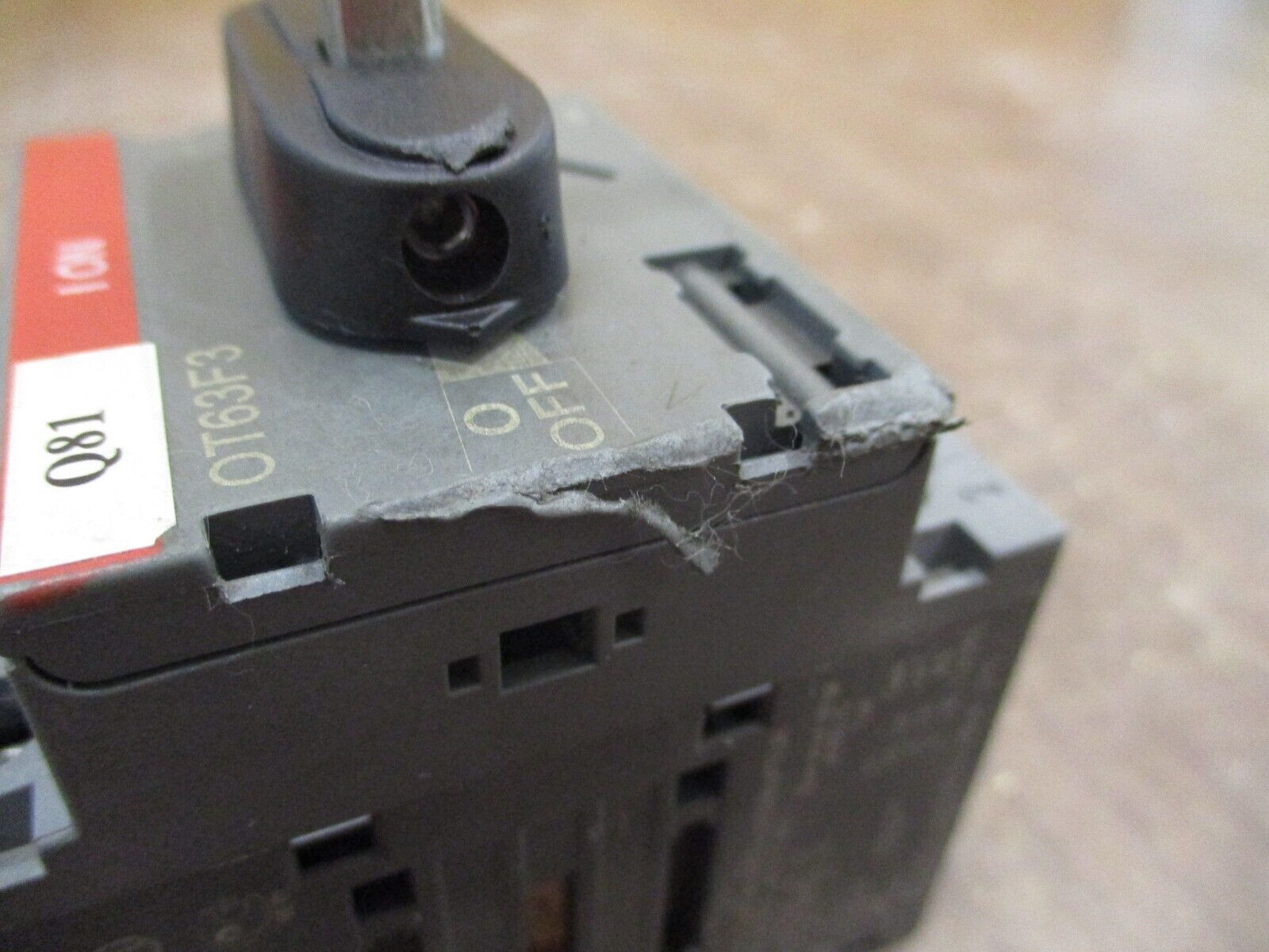 ABB Disconnect Switch OT63F3 60A 600V *No Handle* Used