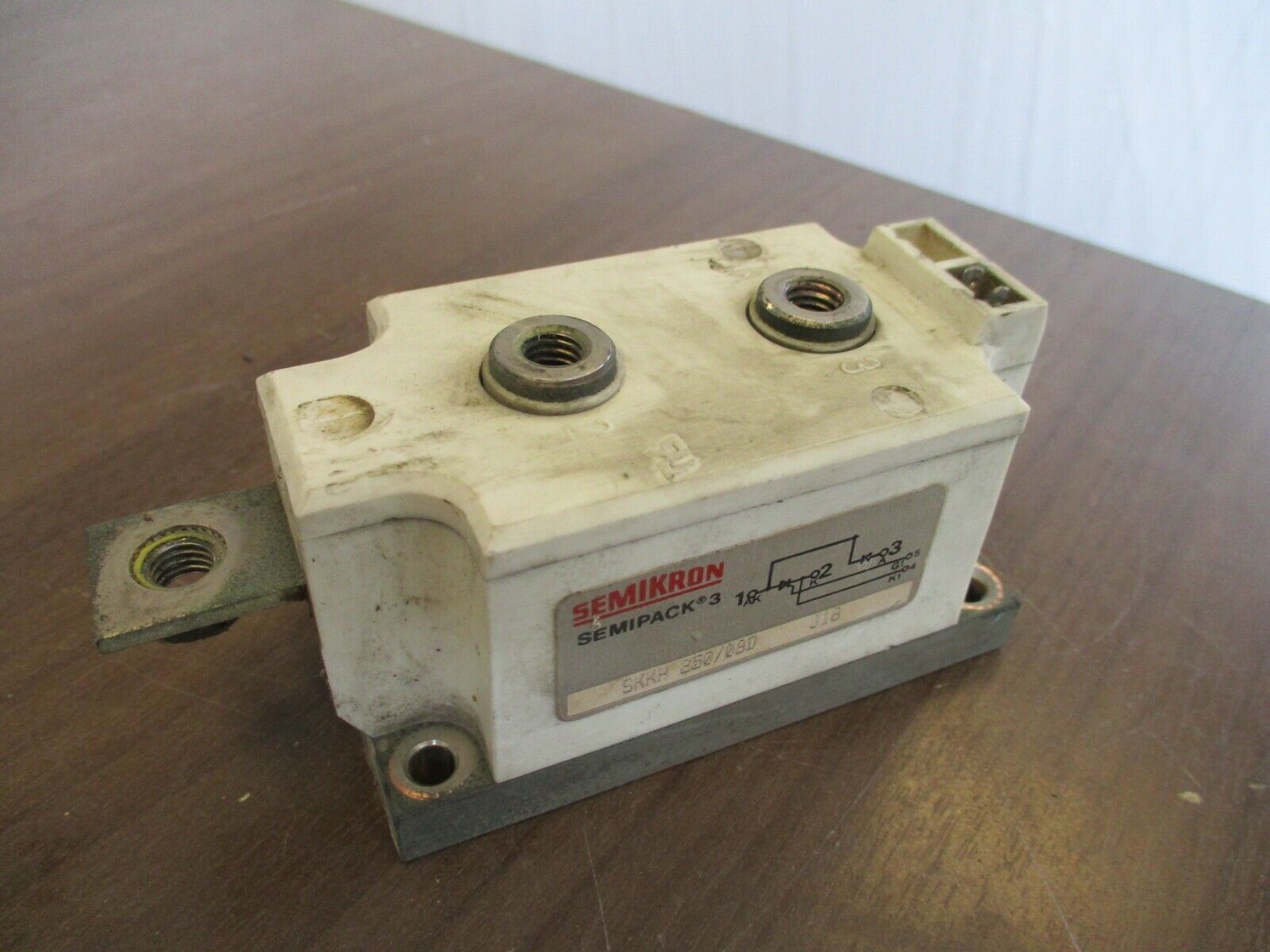 Semikron Semipack 3 Thyristor Power Module SKKH 250/08D Used