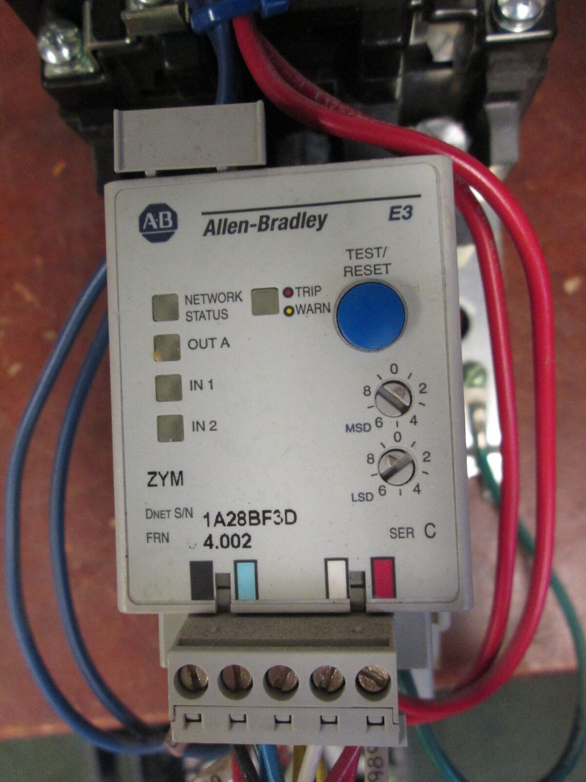 Allen-Bradley Starter 509-COD-EC1C-90 Size 2 115-120V Coil Overload: 5-25A Used