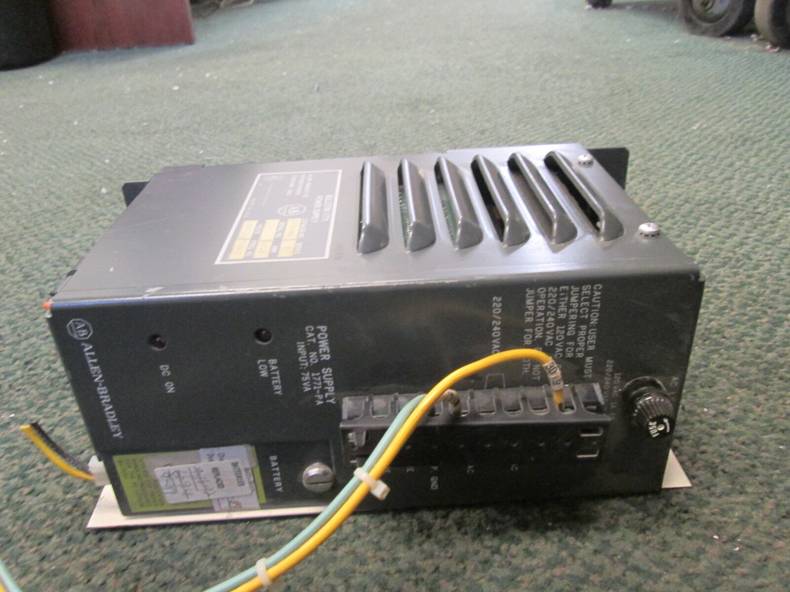 Allen-Bradley Power Supply 1771-PA Ser. B 120/220V 1/0.5A 50/60Hz Used