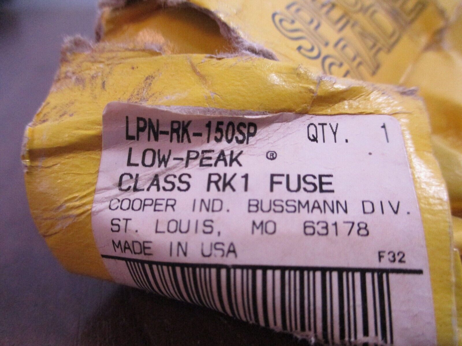 Bussmann Time Delay Fuse LPN-RK-150SP 150A 250V *Damaged Box* New Surplus