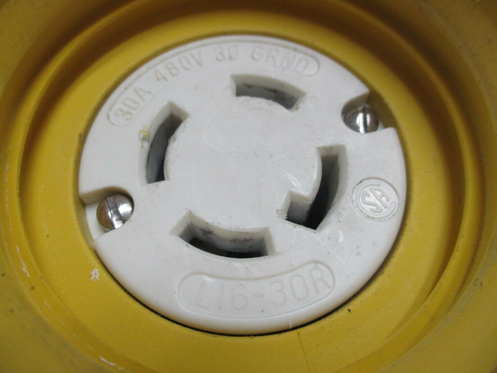 Daniel Woodhead Watertight Connector Nema L16-30R 30A 480V 3Ph Used